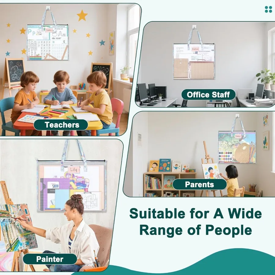 แฟ้มใส่ผลงานศิลปะ ขนาด 19x25 นิ้ว กันน้ำ พร้อมซิป หูหิ้ว และช่องใส่ป้ายชื่อแบบใส สำหรับจัดเก็บอย่างปลอดภัย