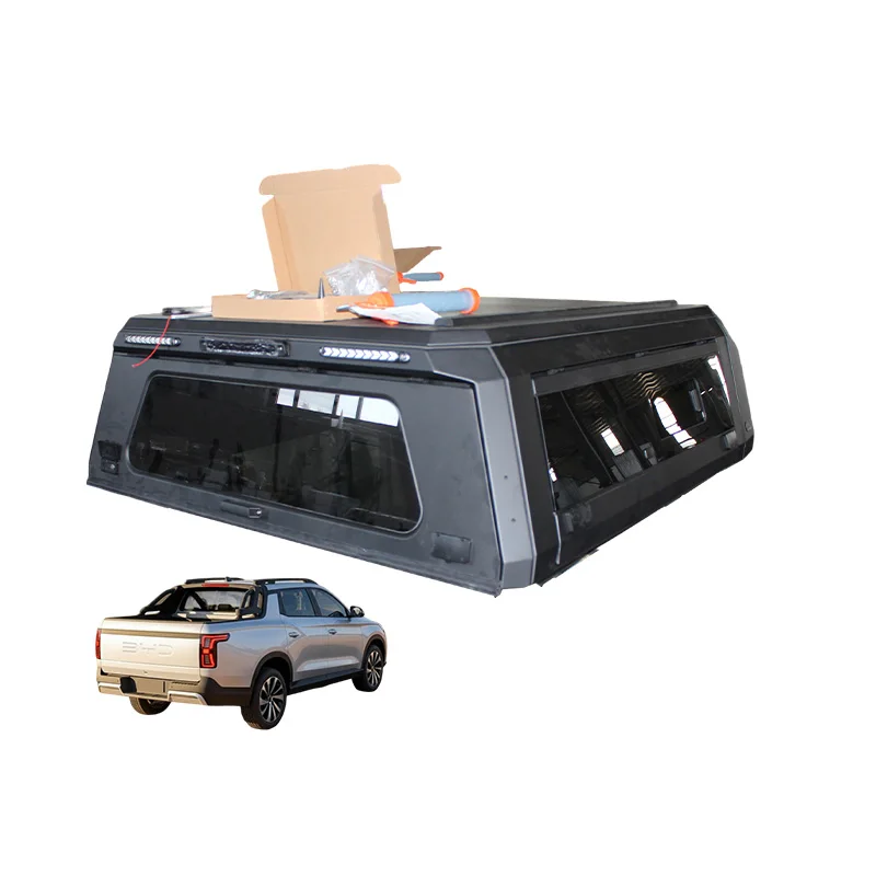 

Split 3-Door Aluminum Hardtop Rear Cargo Cover Special for BYD Shark 5 & Shark 6 Pickup