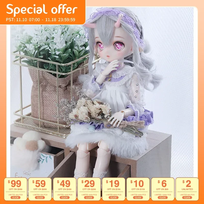 Fantasy Angel 1/6 BJD Doll Rui MSD mdd ACGN 2d 27cm high quality resin lovly dollfairyland luts napi Present Dropshipping 2021