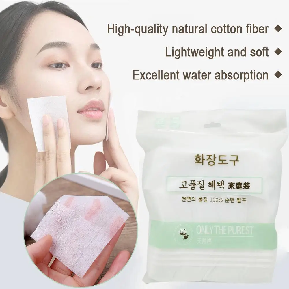 80 pz/120 pz/200 pz/1200 pz Salviette di Cotone Usa E Getta Trucco Morbido Rimozione Pad Pulizia Del Viso Carta Pulire Tampone Cosmetico
