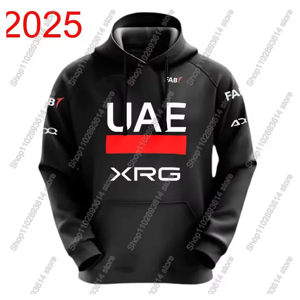 

Черная мужская толстовка с капюшоном команды ОАЭ 2025 Tadej Poga던 Словаenia, одежда с капюшоном, уличная одежда, повседневные пуловеры, куртки, пальто унисекс