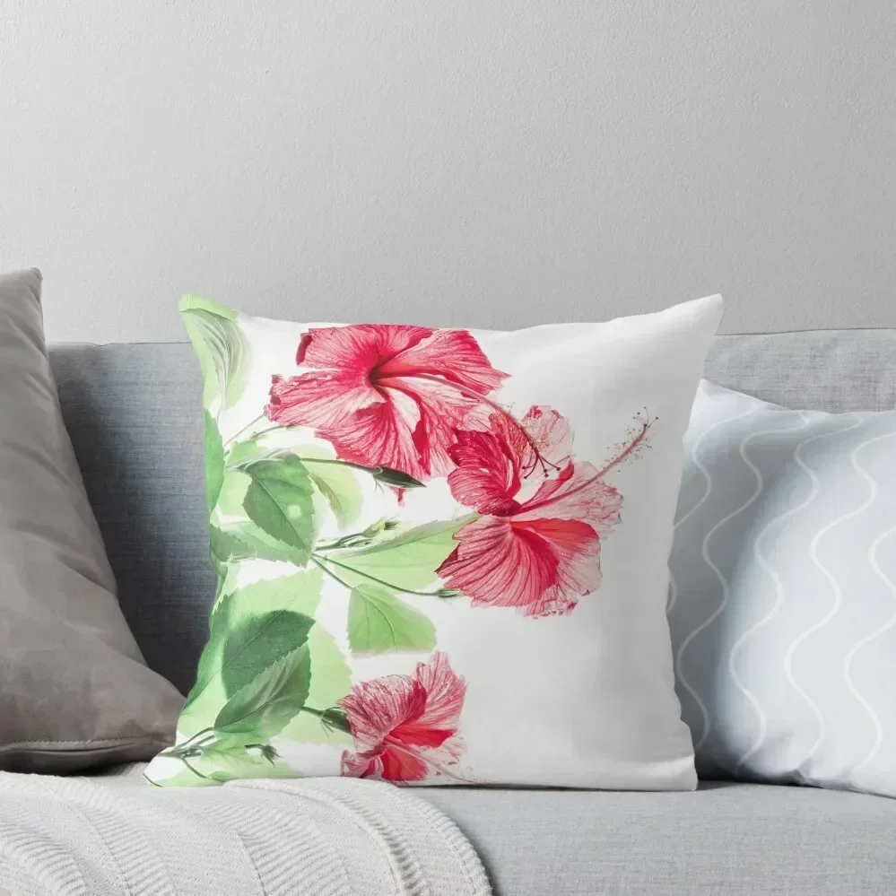 

Hibiscus Throw Pillow Luxury Pillow Cover Pillowcases Bed Cushions Luxury Cushion Cover Cushions Home Decor pillow