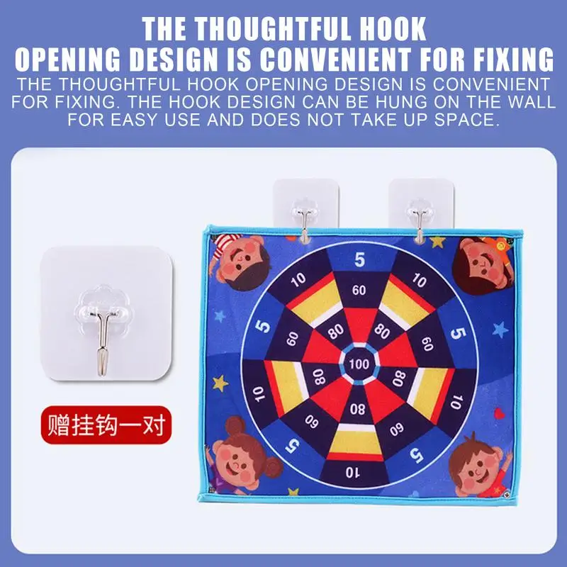 Outdoor Games For Kids Fun Board Games For Kids Double-Sided Outdoor Dart Board With 4 Balls Outdoor Games For Birthday