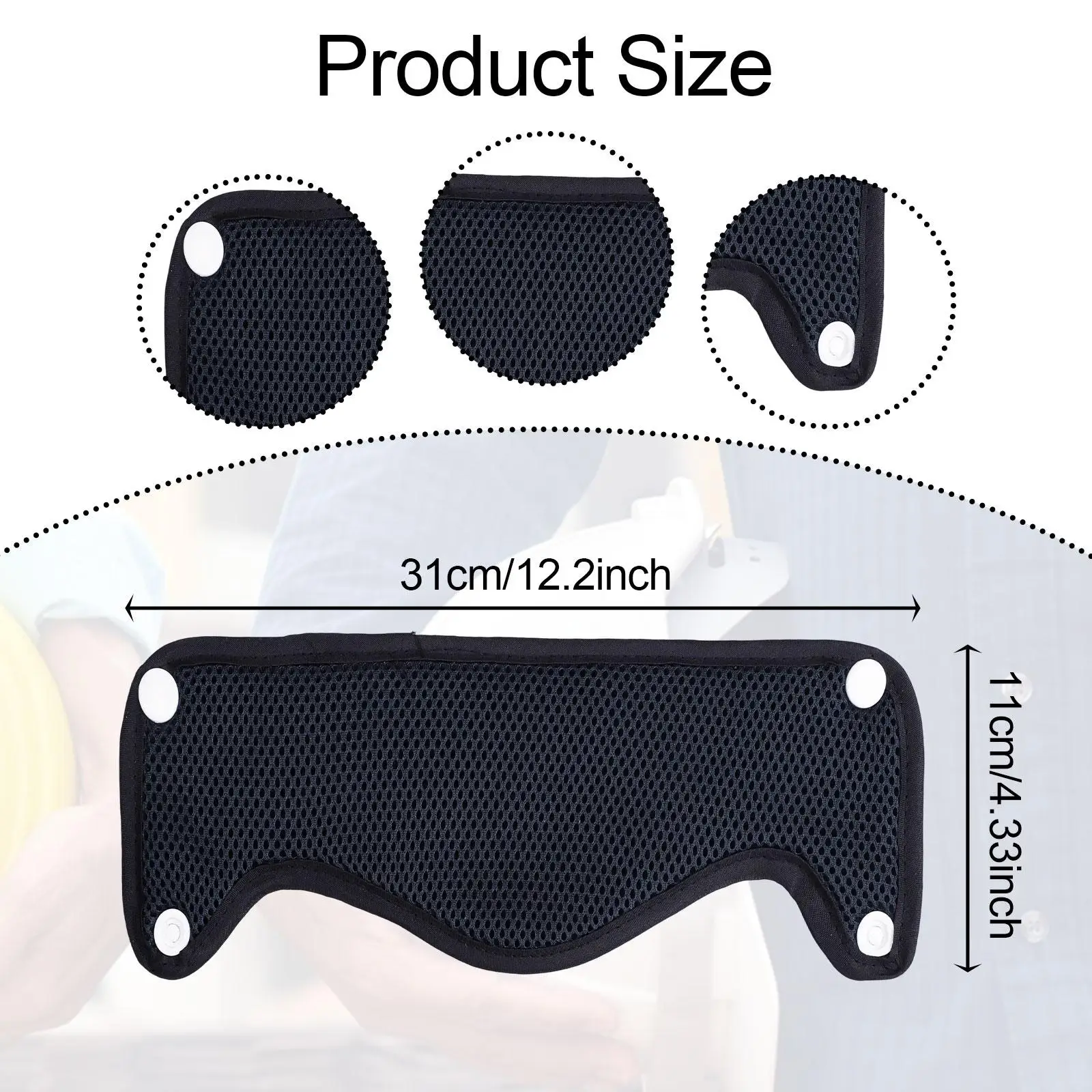 Sweatband for Hard Hat Lightweight Practical Swear Absorbing for Helmet Accessory Snap on for Sports Industrial Settings Work