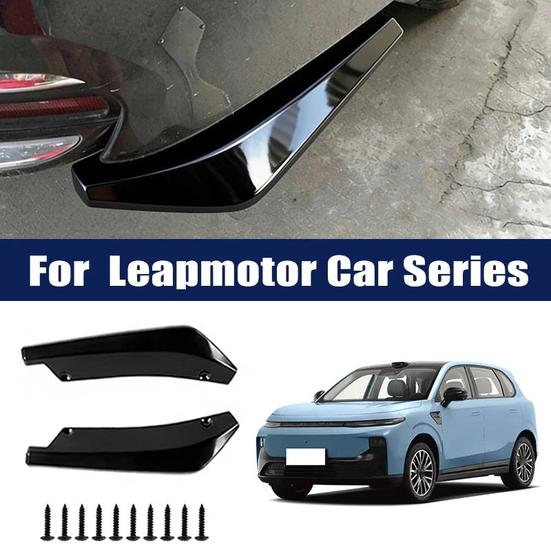 

Car Rear Bumper Lip Diffuser Splitter Spoiler Scratch Protector For Leapmotor T03 S01 C11 C10 C16 T03L E10 A10 D199 Lafa5