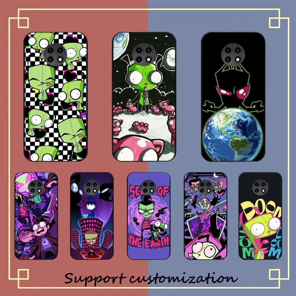 Invader Zim Phone Case For Redmi 5 6 7 8 9 10 plus pro 6 7 8 9 A GO K20 K30 K40 pro plus F3 Fundas