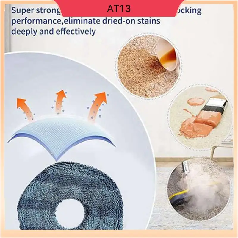 

AT13 моющиеся подушечки для швабры для Eufy X10 Pro Omni и Eufy X9 Pro робот-пылесос, запасные части для швабр