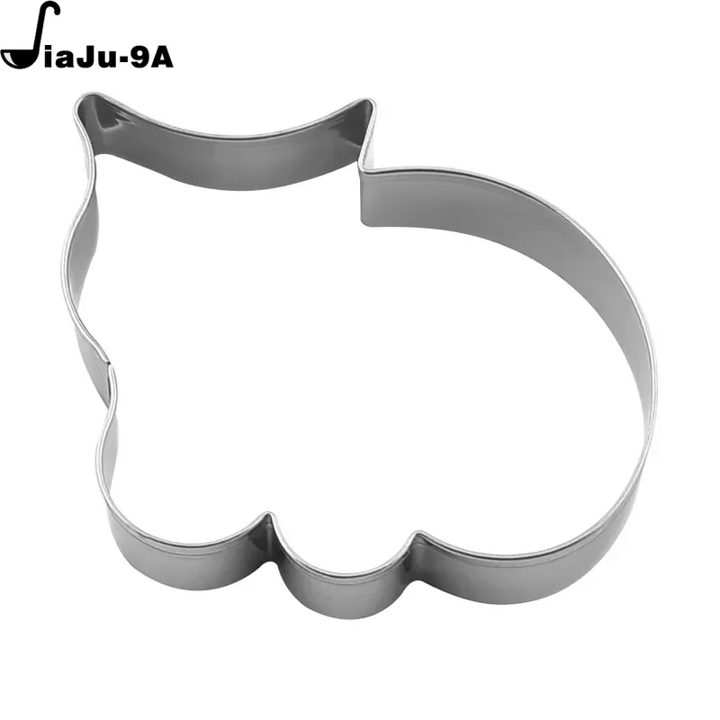 1 or 5pcs/set Stainless Steel Cookie Cutter  Mold Cat Cookie Mousse Ring Mold DIY Printing Baking and Pressing Tool Baking Tools