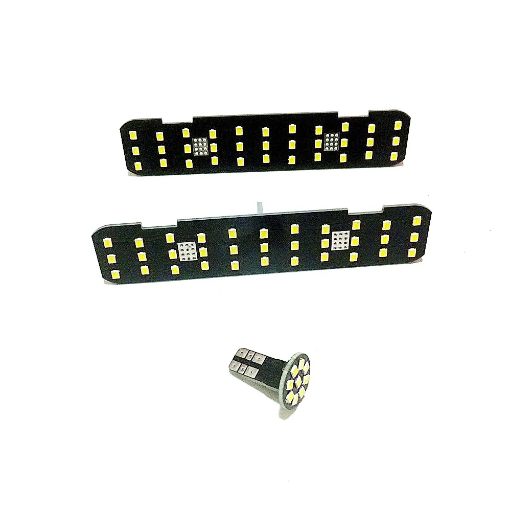 July King LED Interior Reading Lights Case For Nissan Versa Sunny Deluxe Edition 2012-19, 6000K 2835SMD, Indoor Light, 3 pcs