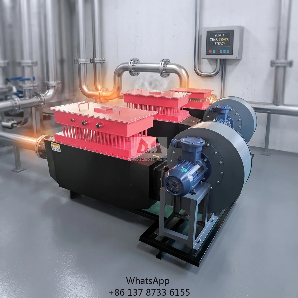 150kw Industrial Hot Air Circulating Electric Air Heater For Heavy Duty Construction Heater