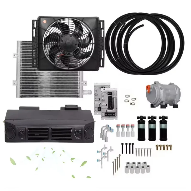 

The latest design high-quality 24v split parking car air conditioner universal super quite car silent air conditioner