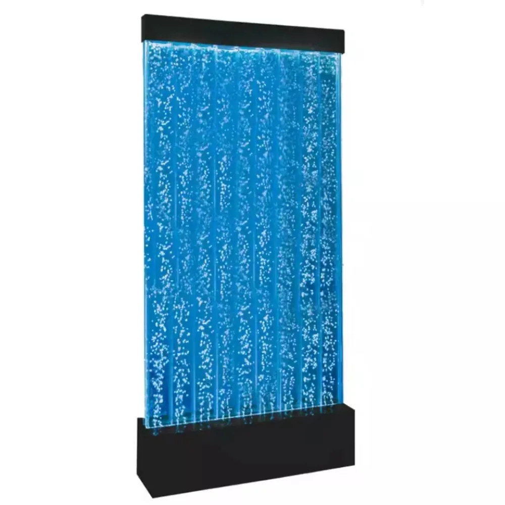 Custom bubble wall water curtain wall water screen half wall partition water view restaurant entrance porch custom