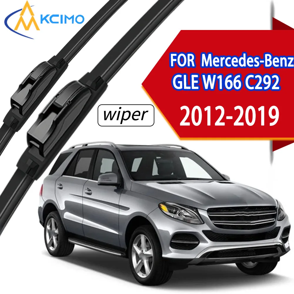 

Silent Wear-Resistant Front Windshield Wiper Blades, Direct Replacement for Mercedes-Benz GLE W166 C292 2012-2019