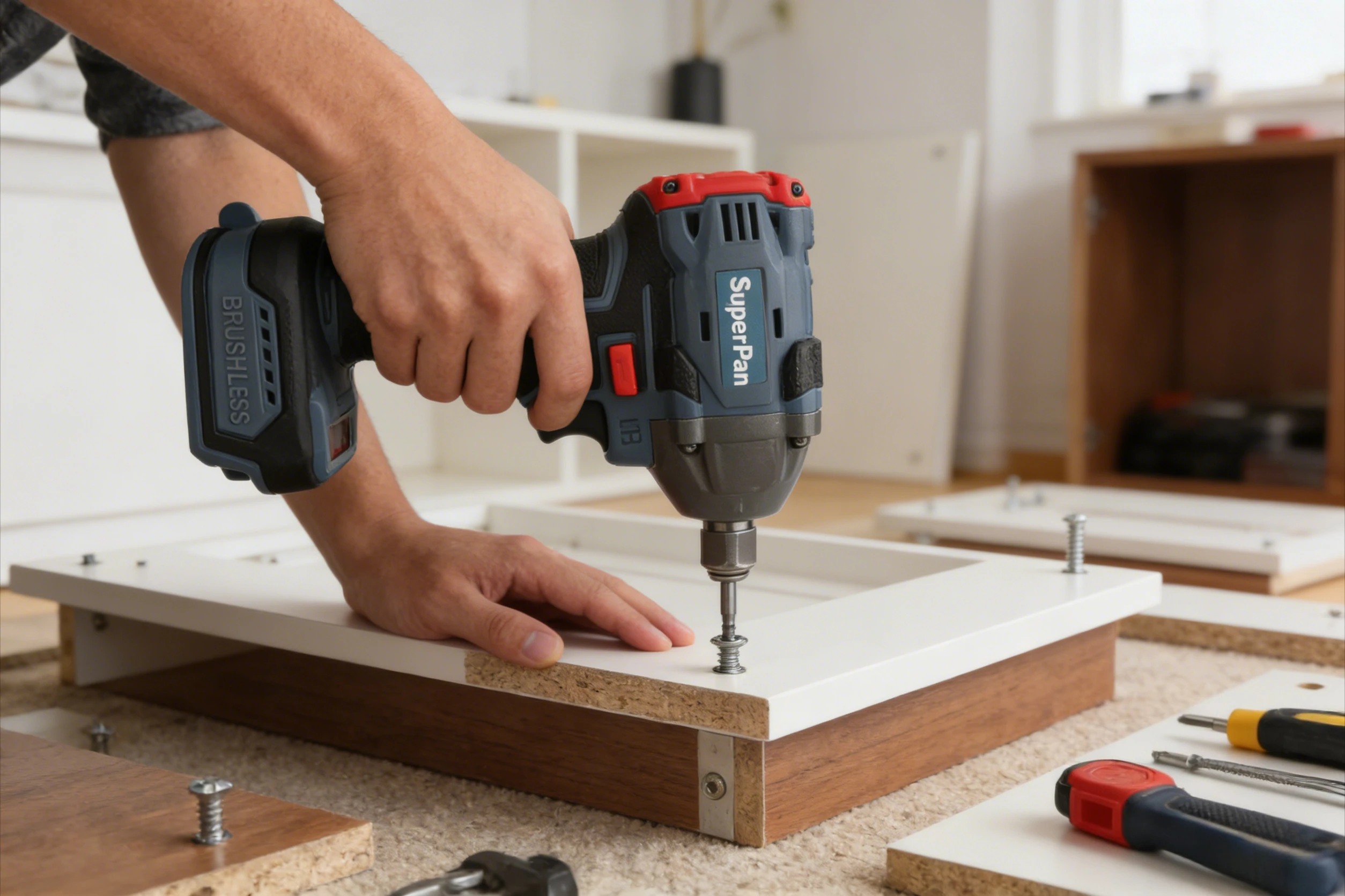 

Brushless lithium battery impact wrench, specialized tool for scaffolding installation (excluding battery and power adapter)