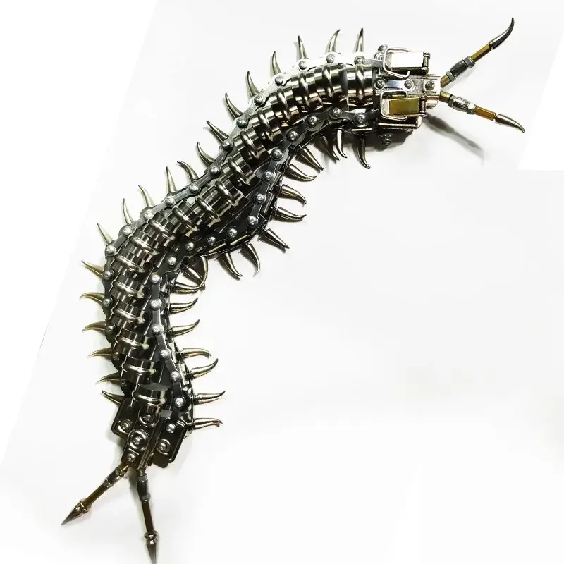 3D Puzzle Metal Flying Centipede Model Kit Diy Assembly Adult Assembly Decompression Puzzle Punk Model Toy