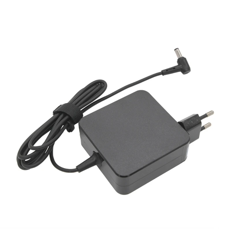 شاحن محمول عالمي بقدرة 45 وات للكمبيوتر المحمول مع قابس حائط موصل مقاس 5.5 × 2.5 مم