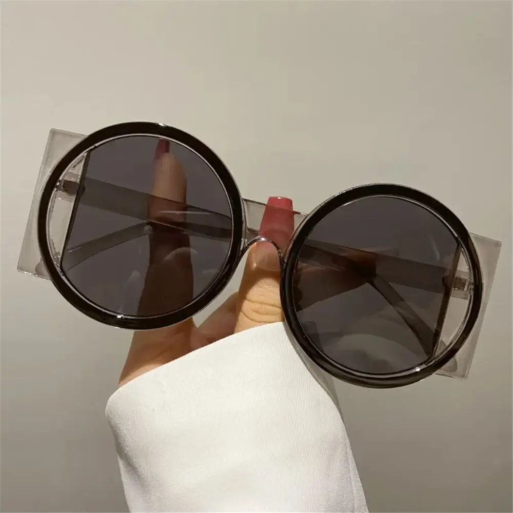 Fashion Oversized Round Sunglasses UV400 Unique Contrast Color Shades Y2K Eyewear for Women & Men