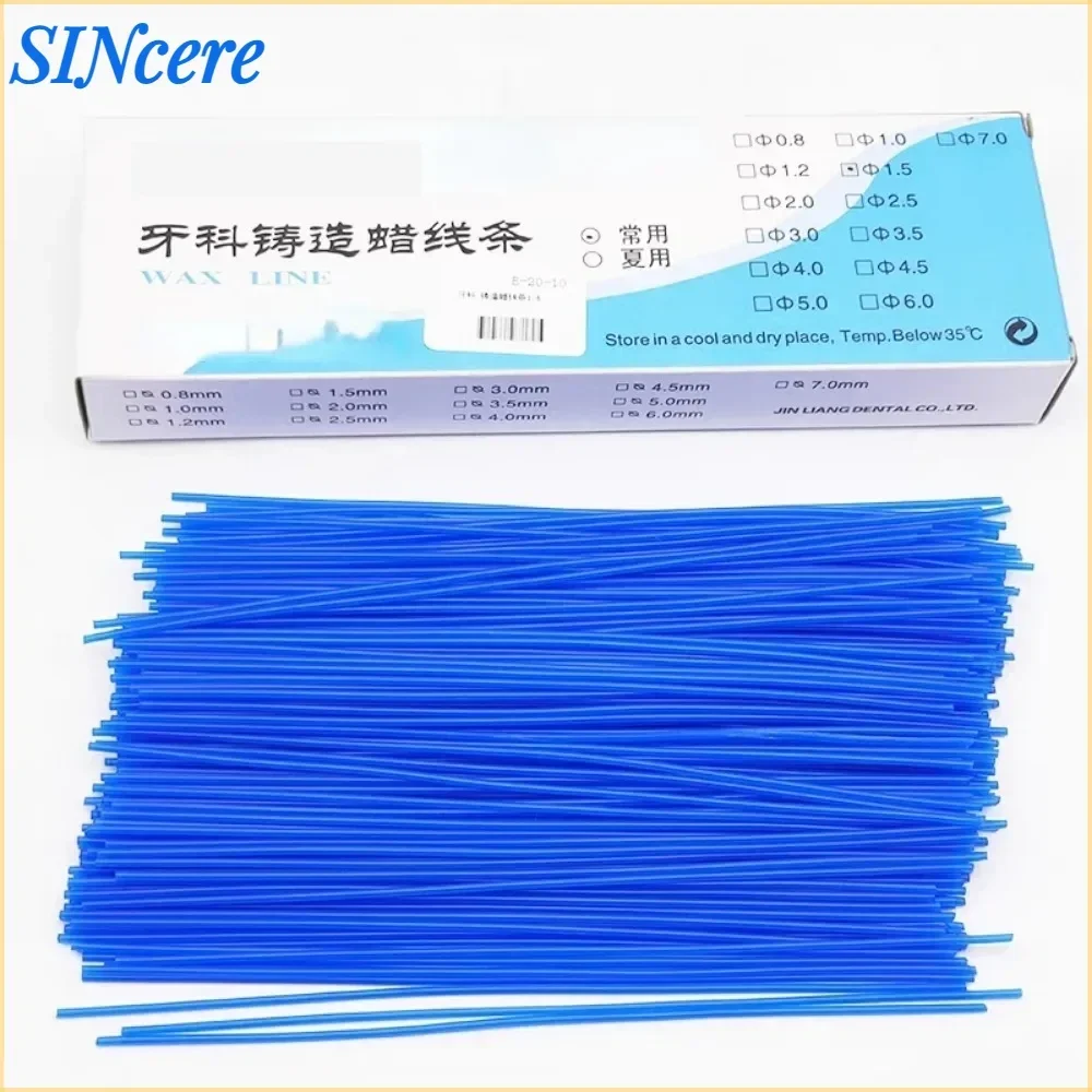 1 Box Dental Wax Line Stick Dental Lab Sprue Stick Wax Line Dental Tool for Dental Laboratory Orthodontic Wax Multiple Models