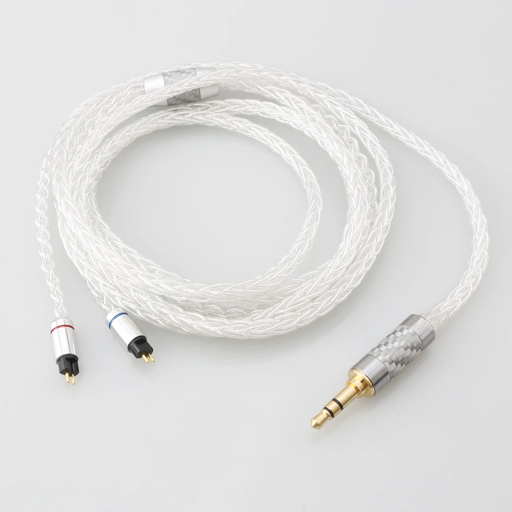 

HiFi 3.5mm 4.4mm 4Pin XLR 8Cores Pure Silver Earphone Replacement Upgrade Cable BL03 V80 KZ ZS10 PRO ZS10 AS10 ZS6 ZST ZSR TRN