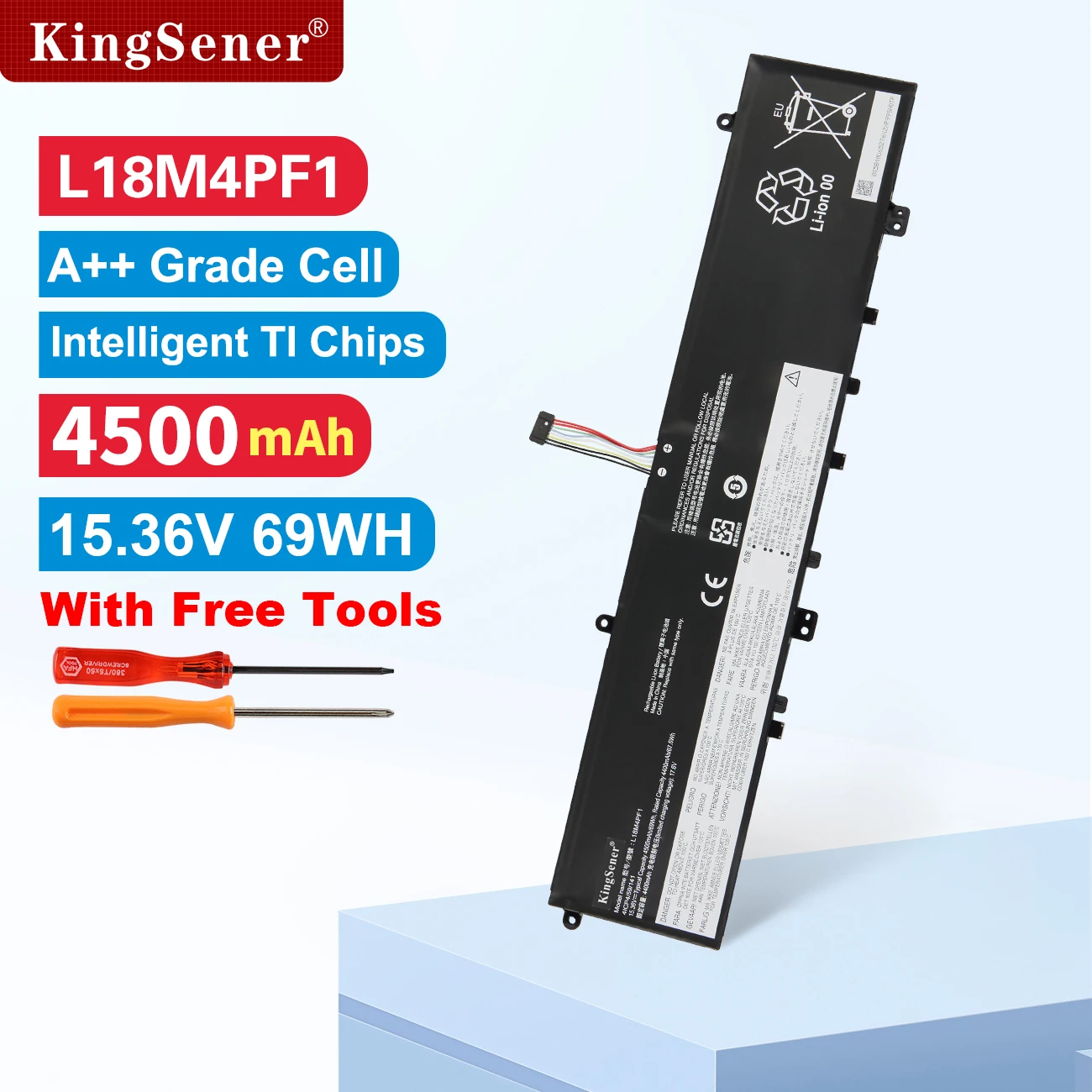 KingSener L18M4PF1 L18D4PF1 Laptop Battery For Lenovo Yoga 9-15IMH5 C940-15IRH C940-15IRH IdeaPad S740-15IRH Series 5B10T83738