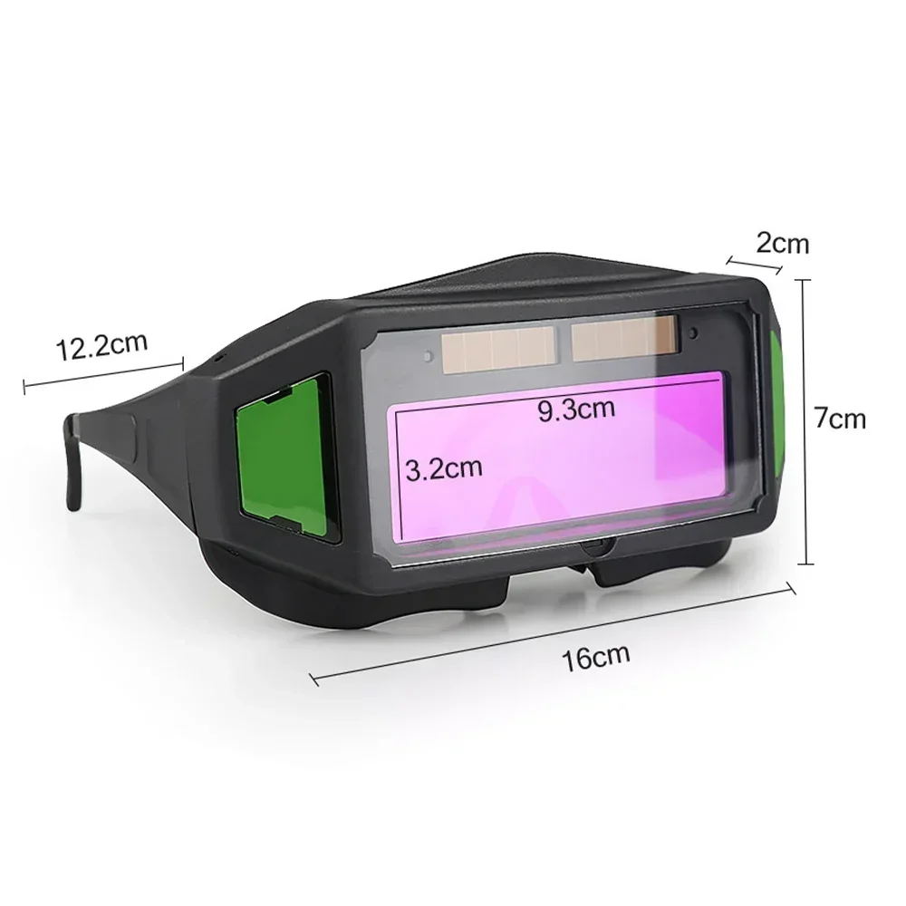 Imagem -03 - Óculos de Soldagem com Escurecimento Automático Óculos com Lentes Que Trocam de Luz Escurecimento Automático Proteção dos Olhos