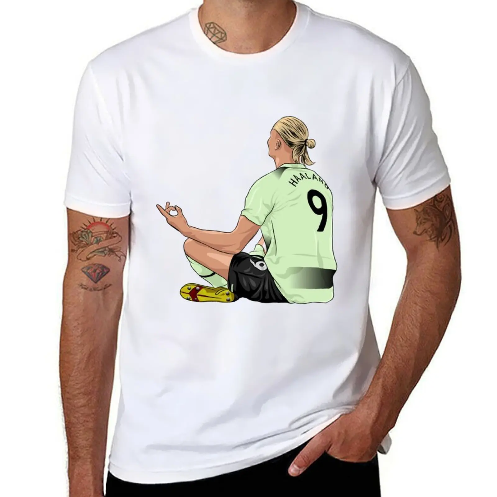 Haaland celebration T-Shirt man t shirt luxury man t shirts for men T-Shirt