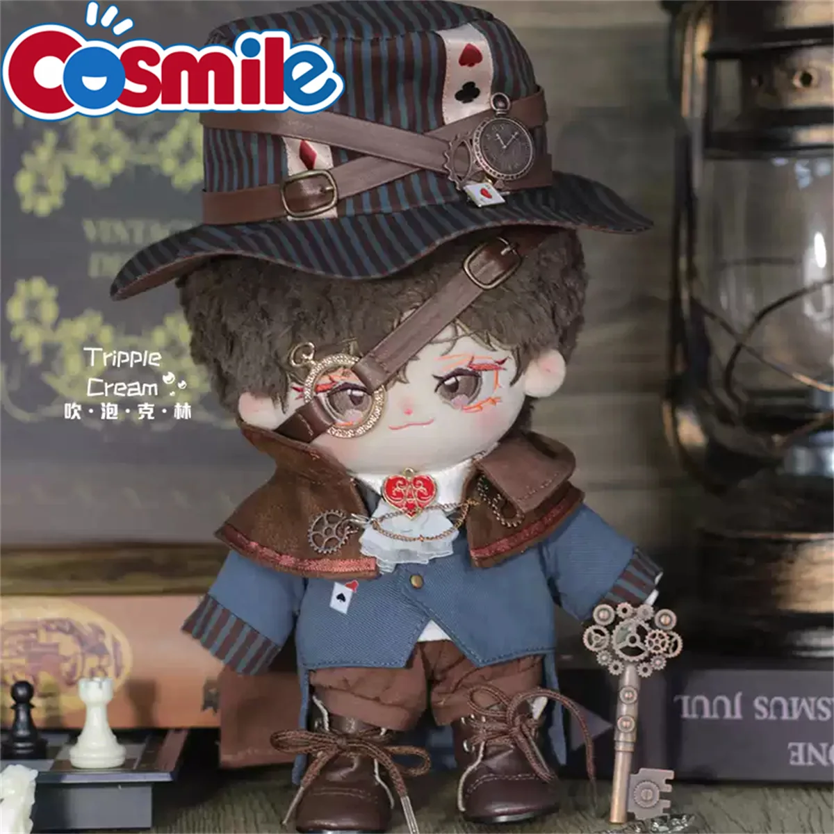 20cm Plush No Attribute Plush Doll Clothes Toy Doll Steampunk Gentleman Elegant Dress Clock Hat Retro Cloak Plum Blossom Jacket