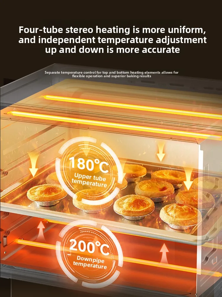 Oven for household small baking special steaming and baking machine large capacity 42 liter electric oven 2025 new model