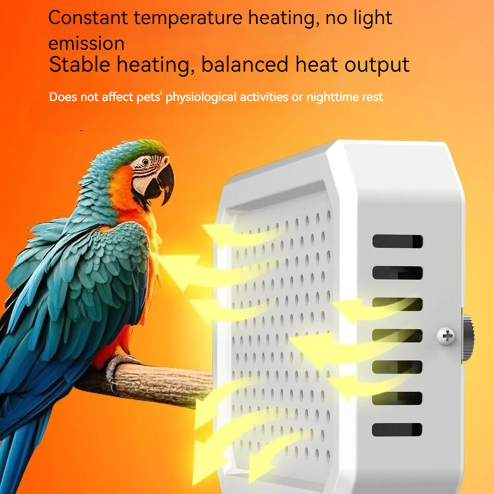 

Bird House Heater Thermostatic Small Animal Warmer Poultry Habitat Supplies For Macaw Parakeet Guinea Chicken Lizard Roosting