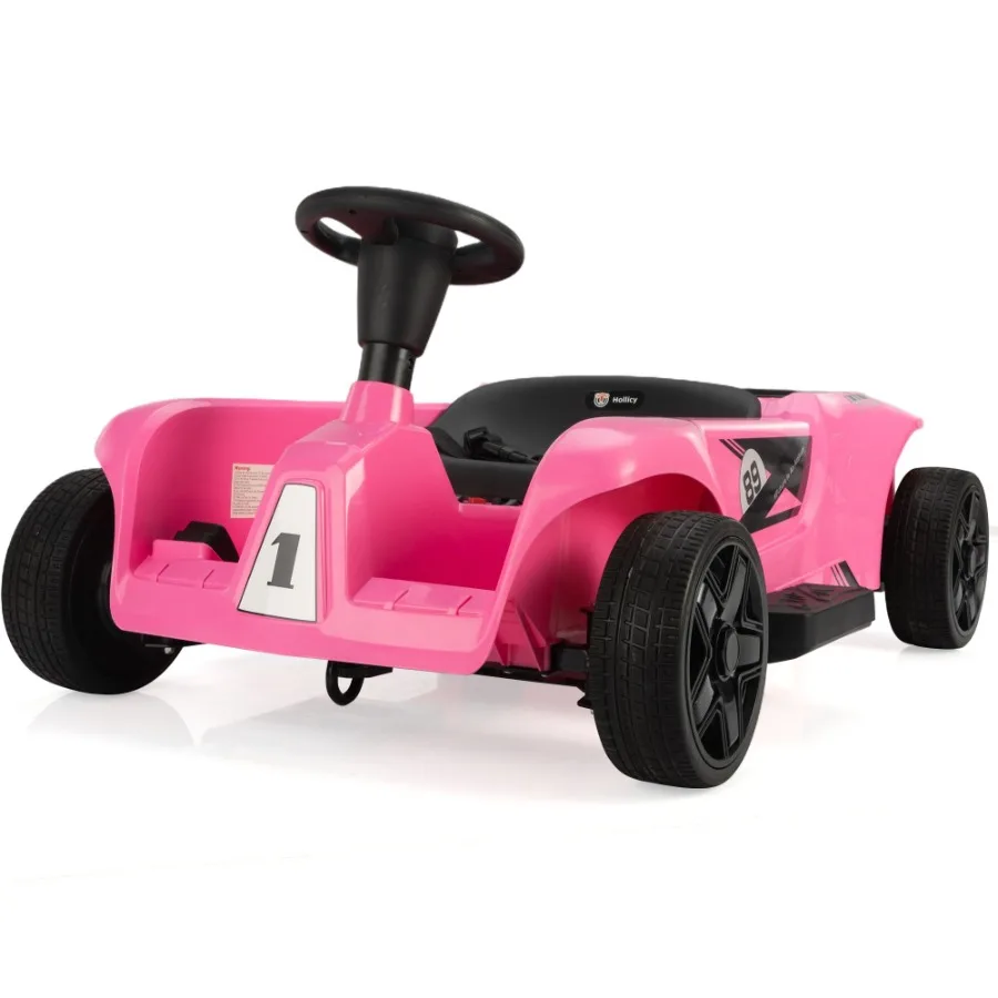 Balade sur voiture avec télécommande et espace de rangement rose