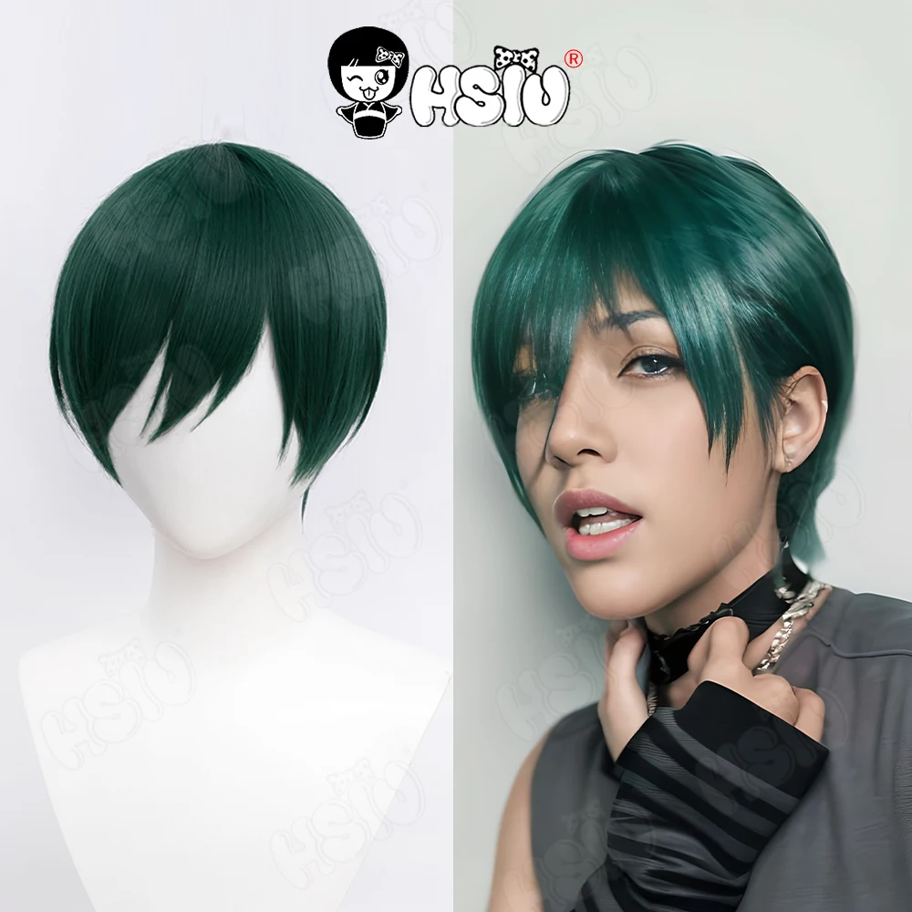 

Rin Itoshi Cosplay Wig Anime BLUE LOCK Cosplay Wig HSIU 30CM dark dark green short hair Synthetic Wig+Wig cap BLUE LOCK Wig