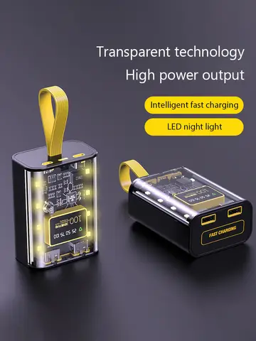 3*18650 Battery Charger Case DIY Power Bank Box Fast Charge 5V 2A Double USB Output Battery Storage Box With LED Night Light