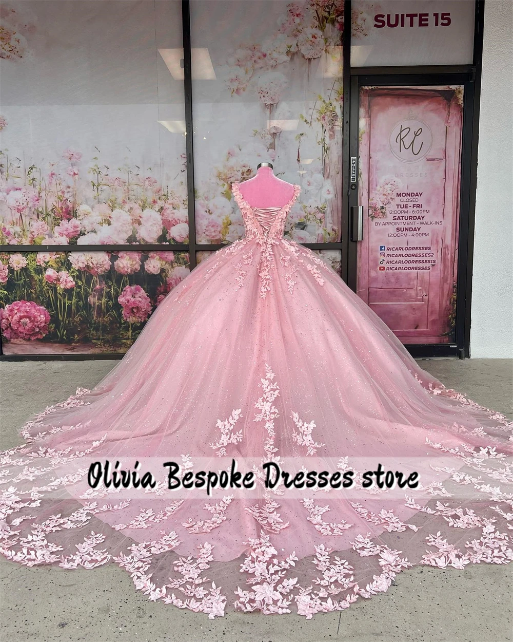 Fantastic Pink Birthday Party Quinceanera Dresses Beads Lace Appliques Ball Gown For 15 Years Old Princess Graduation Customized