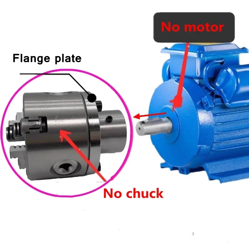 Flange,No keyway Chuck motor shaft flange,for self centering K11/K12/K72-80 K11/K12/K72-100 inner hole 12-25mm chuck flange