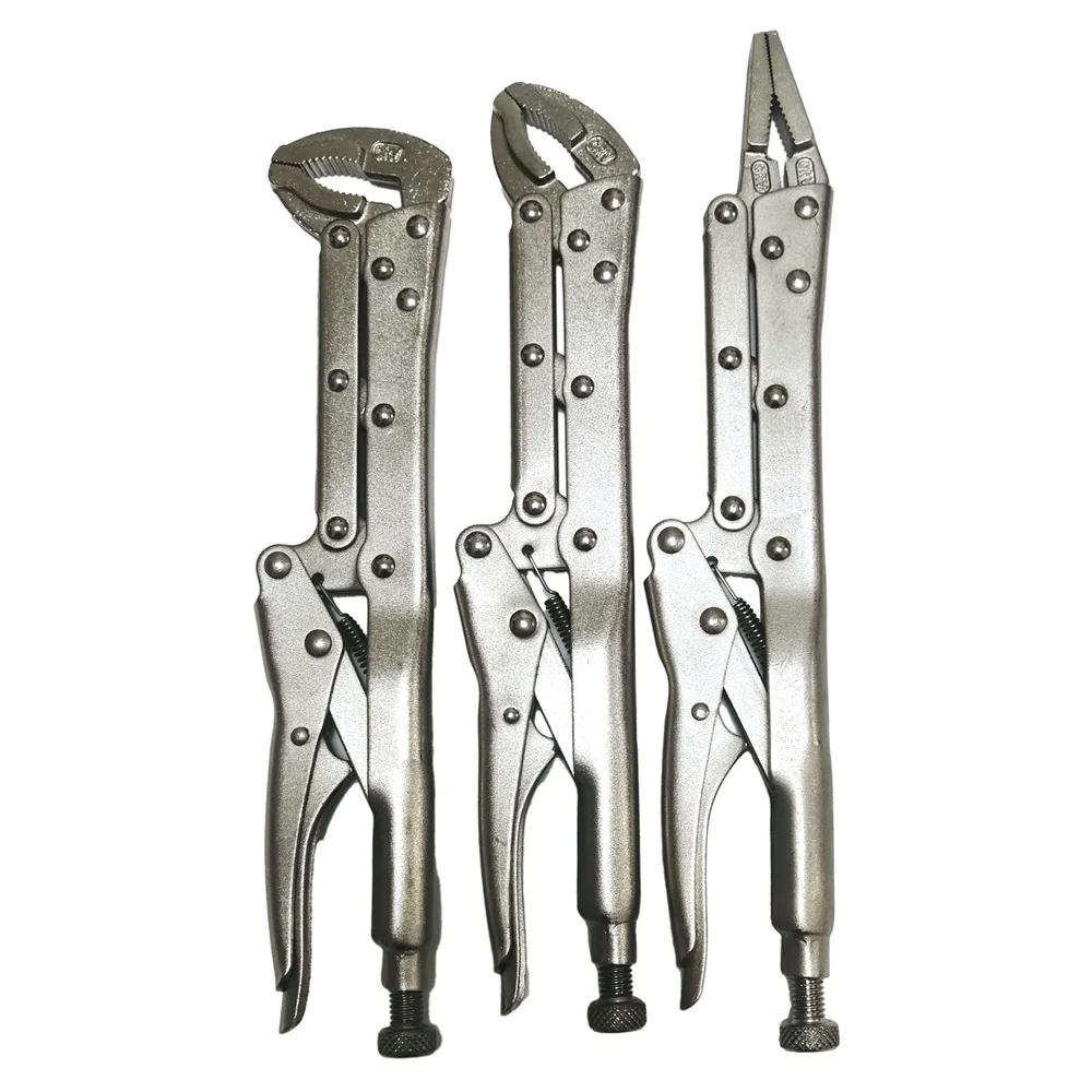 

1 шт., 12-дюймовые удлиненные плоскогубцы с фиксатором, прямые, 45 или 80 градусов, труднодоступны, инструменты для ремонта автомобиля