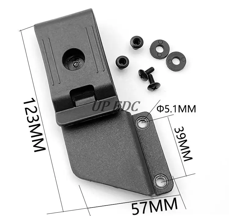 K guaina Clip KYDEX guaina accessorio Clip girevole a 360 gradi guaina esterna guaina tattica Clip da cintura