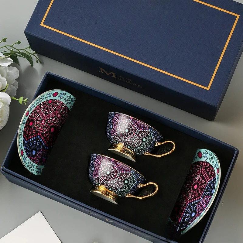 

Coffee cup high-end exquisite bone china pair cup high-end afternoon tea tea set