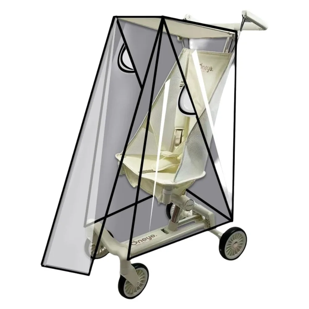 

Transparent Baby Umbrella Stroller Rainproof Cover Windproof Travel Pocket Stroller Rain Cover Nobstructed View Waterproof