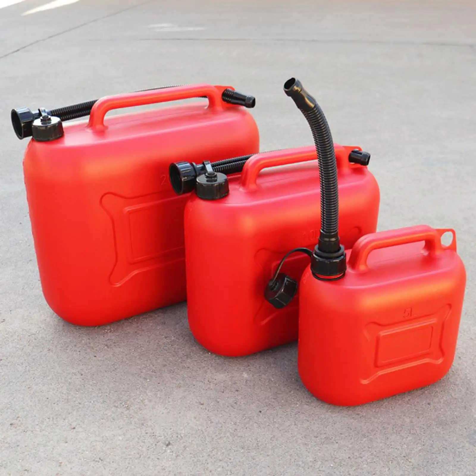 Petrol Gas Fuel Tank Container Gas Can Oil Petrol Storage with Easy-To-Read Scale Strip 20L Portable Fuel Can for Most Cars SUV - view 5