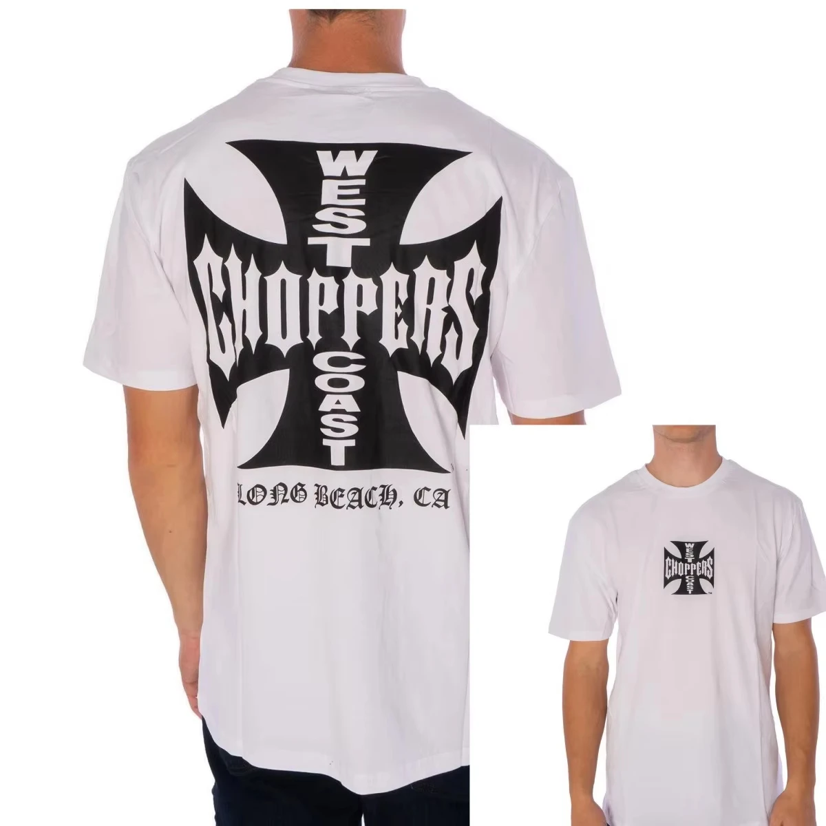 West Coast Choppers Eagle Crest Graphic Tee Cotton Mens Womens T-Shirt Summer Streetwear