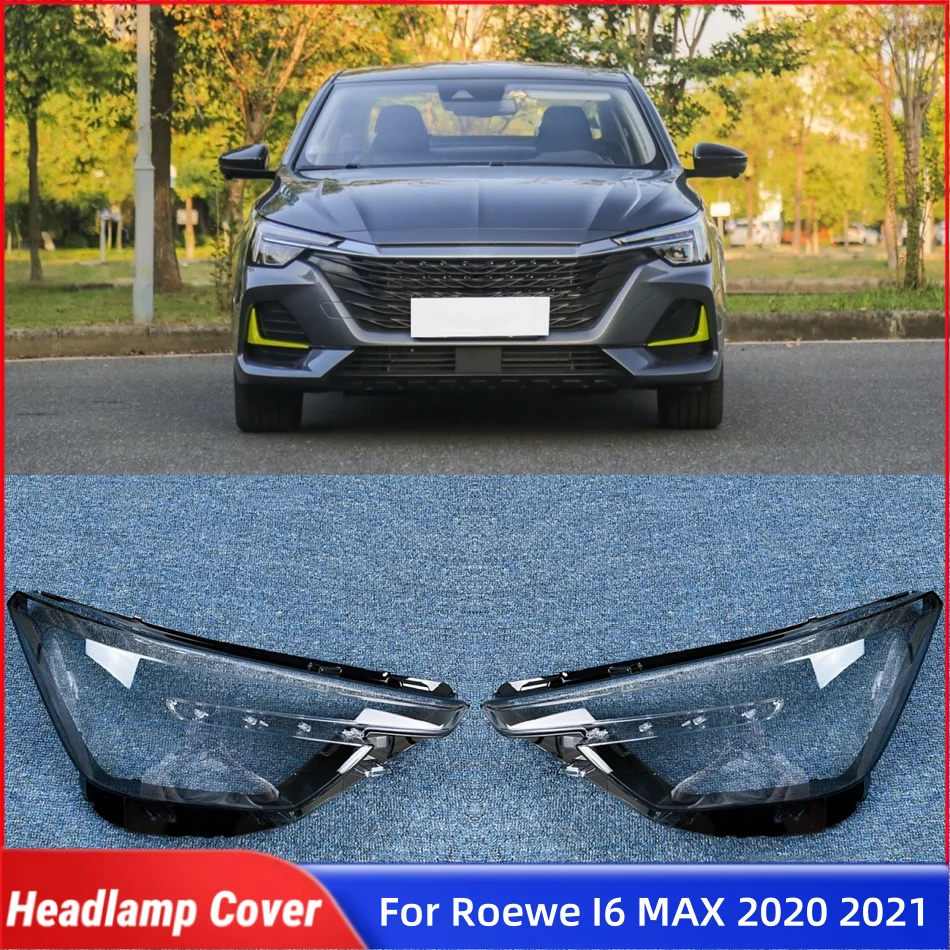 

For Roewe I6 MAX 2020 2021 Vehicle Accessories Lampcover Caps Headlamp Cover Shade Car Front Headlight Lens Cover Lights Shell