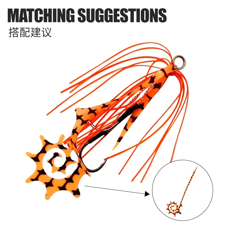 TEASER 5pcs SKIRT-18 145mm Silicone Rubber Skirt Trailer DIY Madai Jig Snapper Fishing Lure Soft Silicone Skirt Accessories view 6