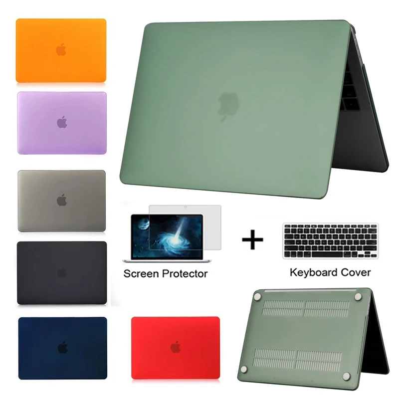 Matte Laptop Case for Macbook Pro 16.2 A2485 M1 Chip Cover for MacBook Air Pro 15 16 A2141 A1707 1990 A1286 Retina 11 12 Fuanda