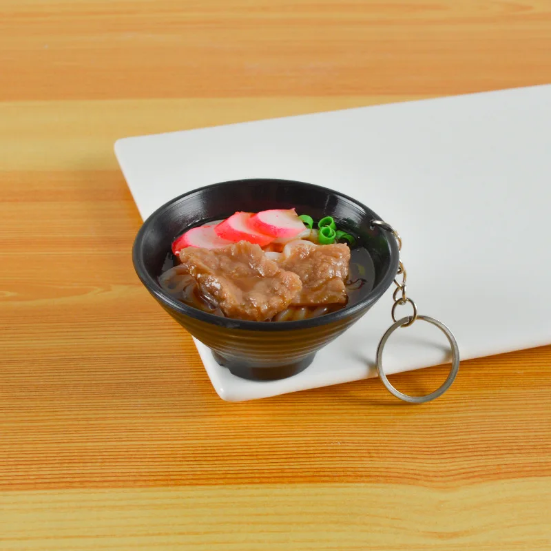 رامين المعكرونة المفاتيح الغذاء مفتاح سلسلة هدية ترويجية الأطفال يلعبون المطبخ الغذاء الدعائم حلقة رئيسية هدية حفلة المفاتيح