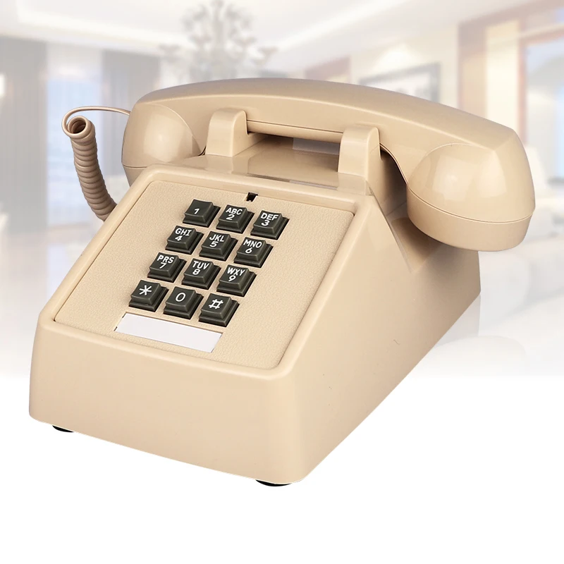 Antique Phones Button Dial Corded Landline Telephone Vintage Classic Home Phone Business Phones Decorative Landlines