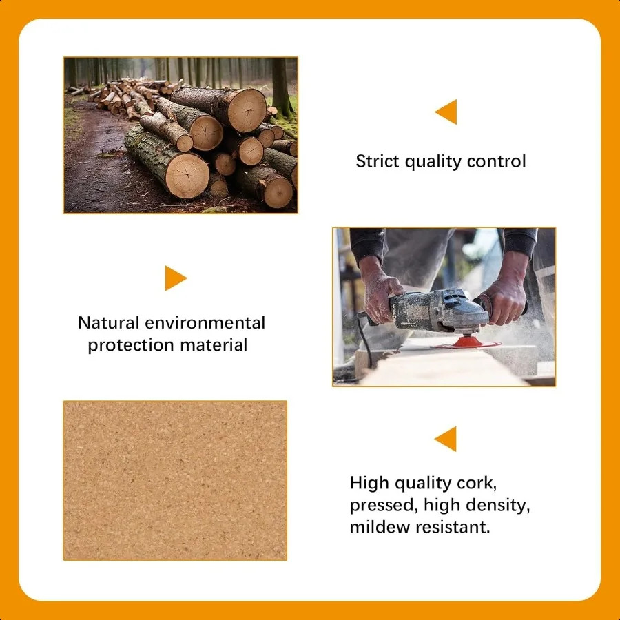 5 PCS High Density Thick Cork Trivet Heat Resistant Multifunctional Cork Trivets for Hot Dishes Heat Pads for Tables and counte