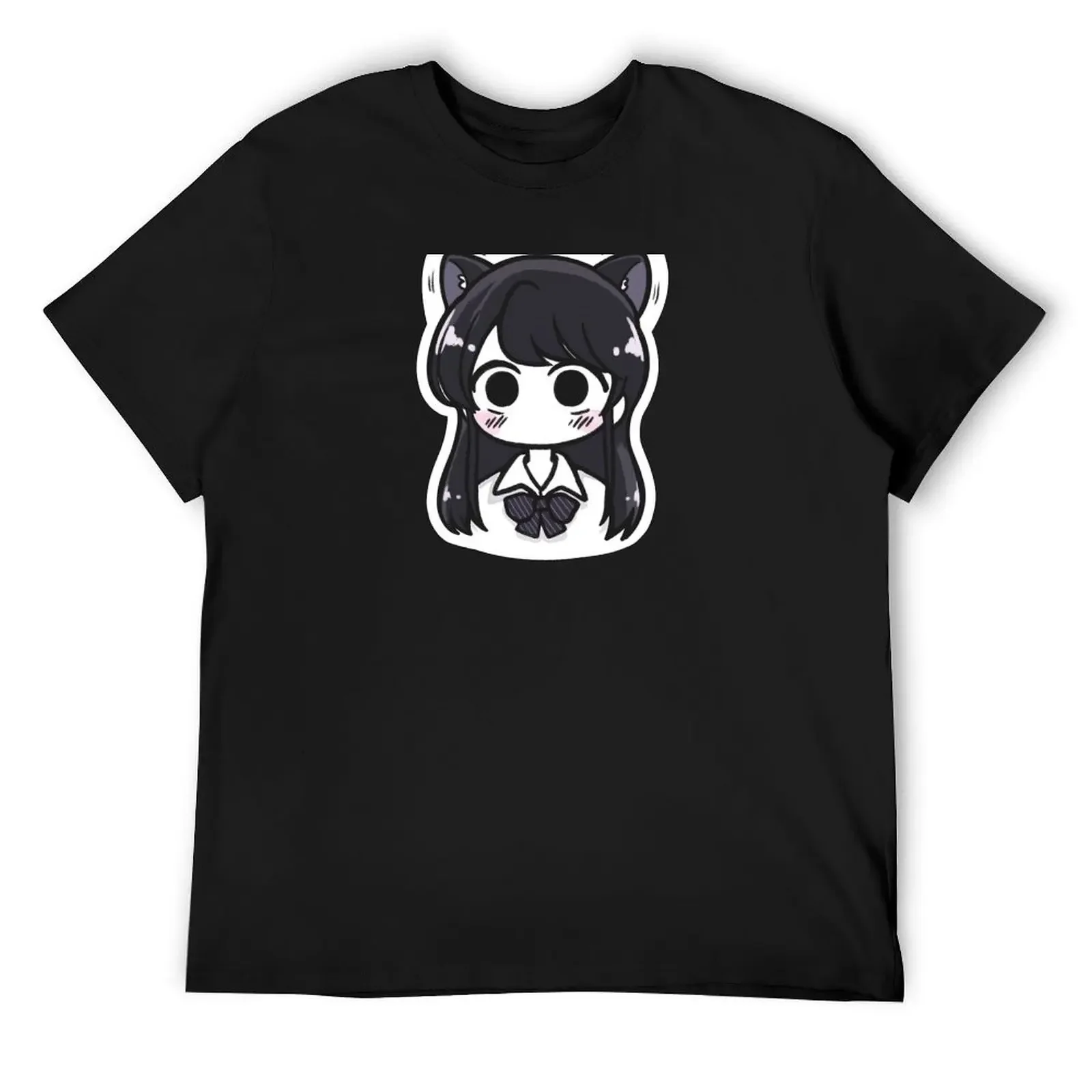 komi san can't communicate manga komi cat blush! T-Shirt summer clothes vintage anime shirt men graphic t shirts