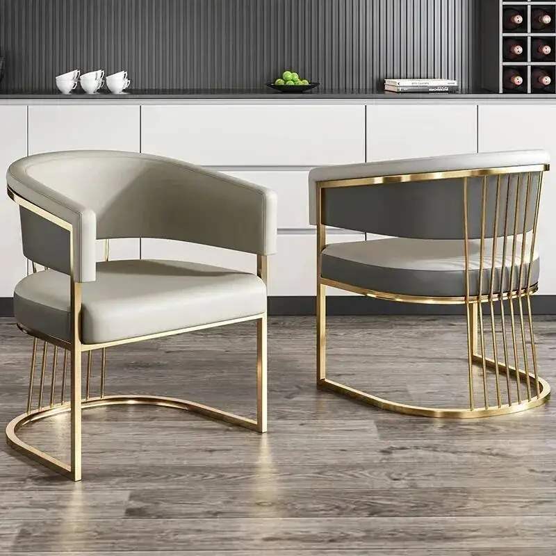 كرسي طعام أبيض لغرفة المعيشة، كرسي منزلي أنيق للفندق، كرسي مكتب، أثاث شرفة Muebles De La Sala