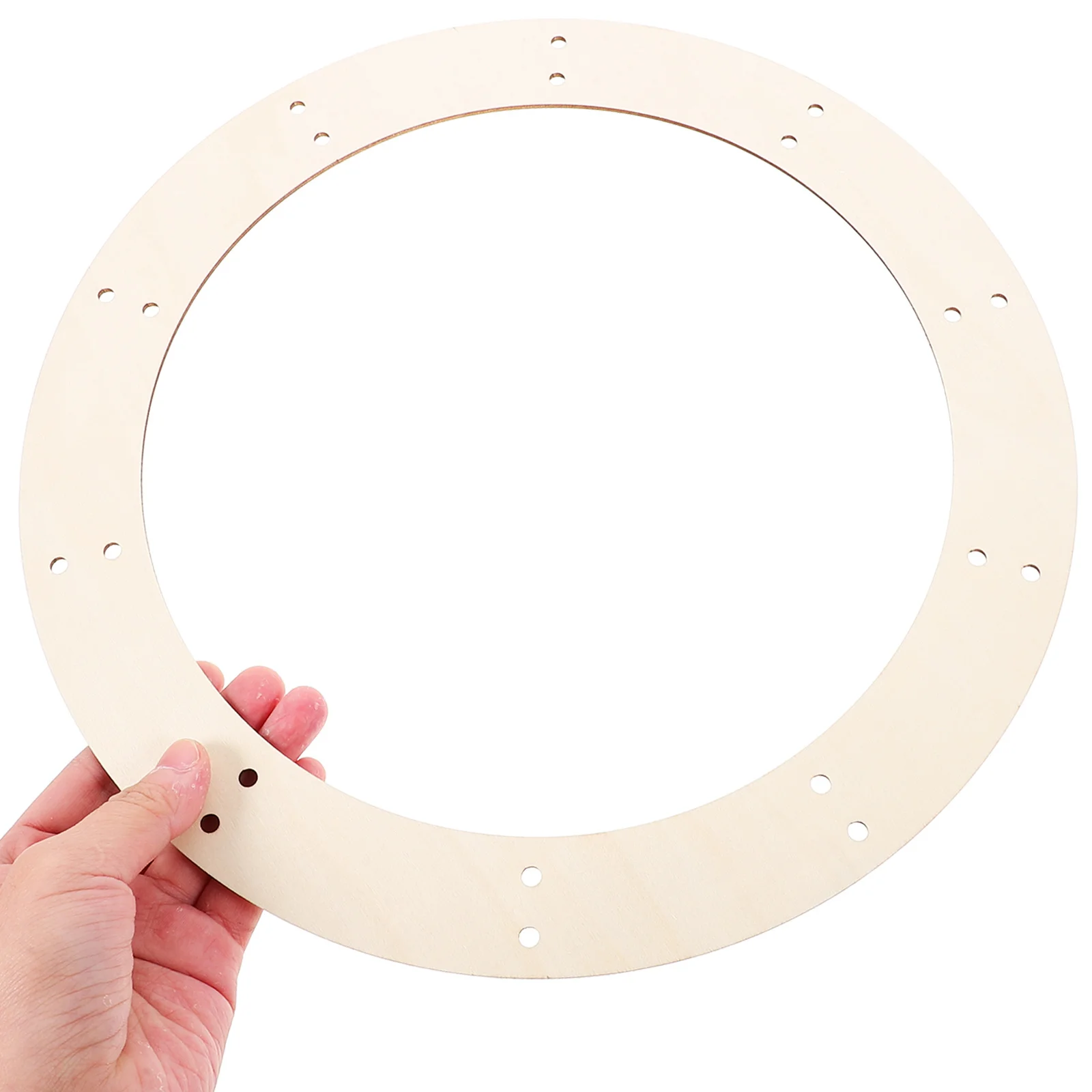 

6Pcs Wood Wreath Frame Large Round Wreath Forms for DIY Crafts Wooden Hoops Backdrop Stand Rustic Wall Decor Outdoor Indoor
