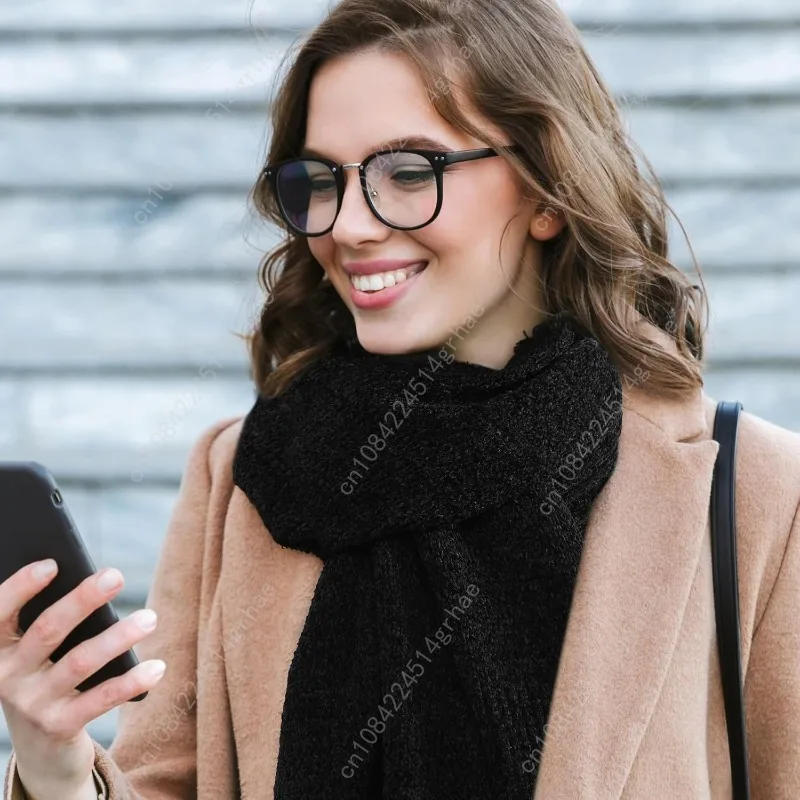 وشاح Pleneal للنساء، أوشحة شتوية ناعمة من الشنيل، وشاح نسائي سميك دافئ للطقس البارد #6